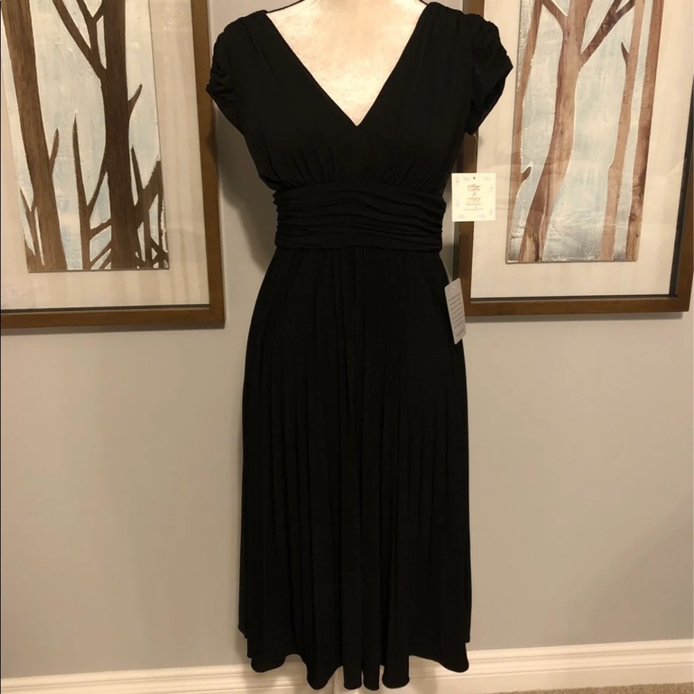 Suzy Chin Size 6 Black Dress